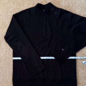 Men's Classic Black Zip-Up Sweater